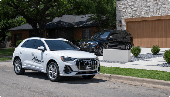 White Audi Q3 SUV